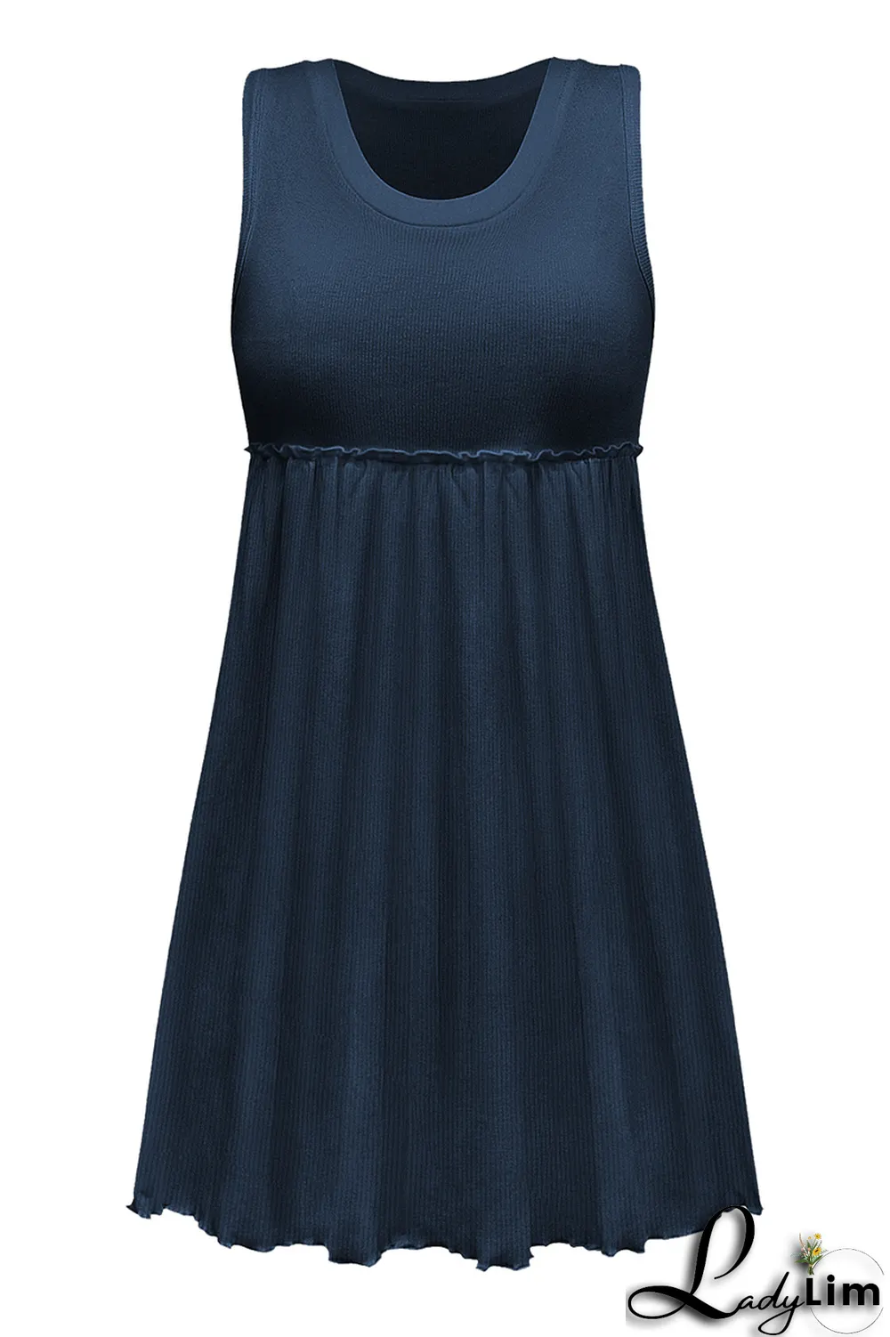 Apricot Casual Solid Patchwork U Neck Cake Skirt Dresses