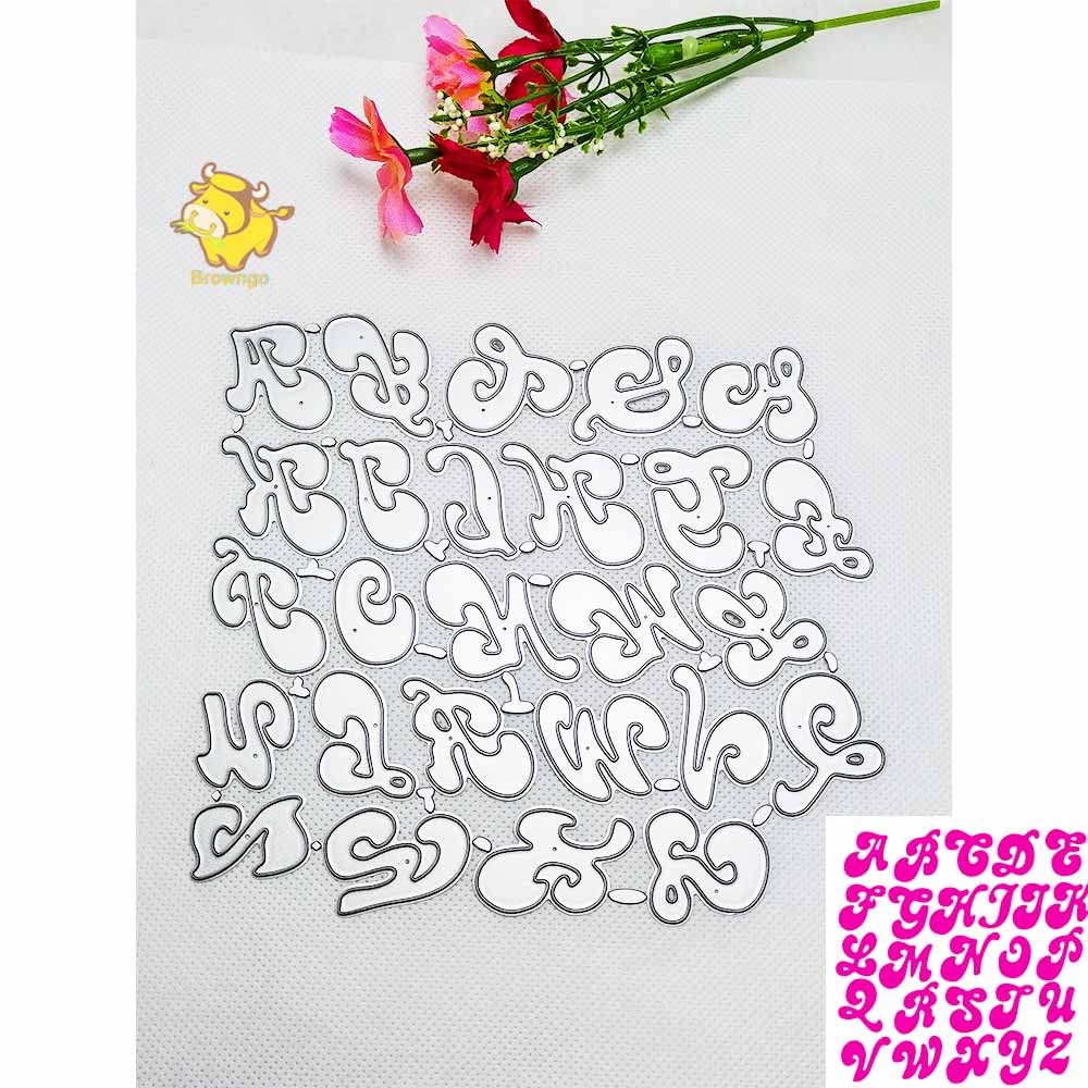 Musical Note English Alphabet Cut Dies Metal Template for Embossing Stencil DIY Paper Album Gift Cards Making Scrapbooking New