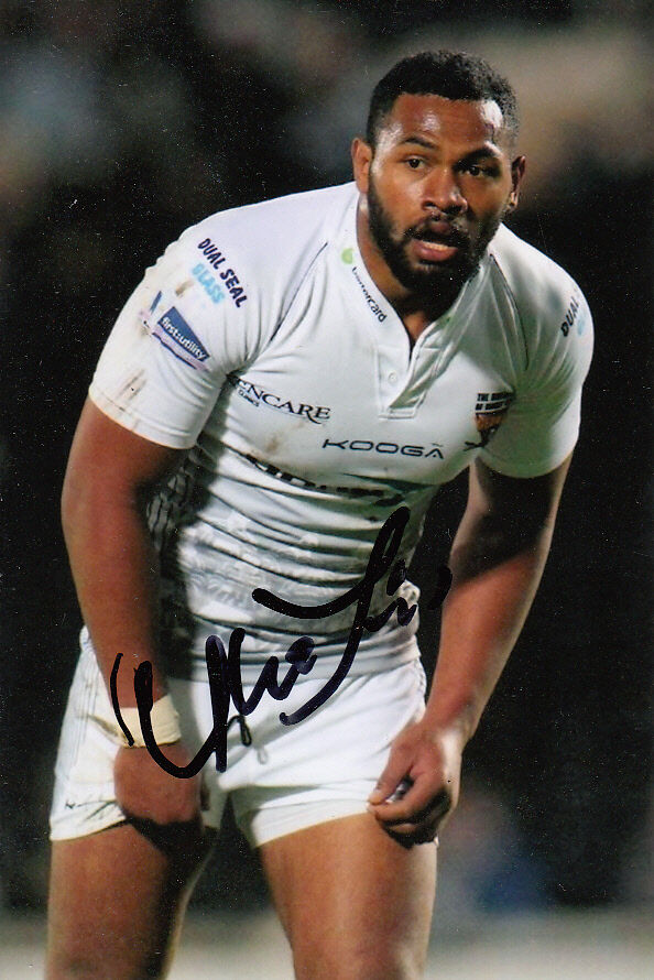 HUDDERSFIELD GIANTS HAND SIGNED UKUMA TA'AI 6X4 Photo Poster painting 1.