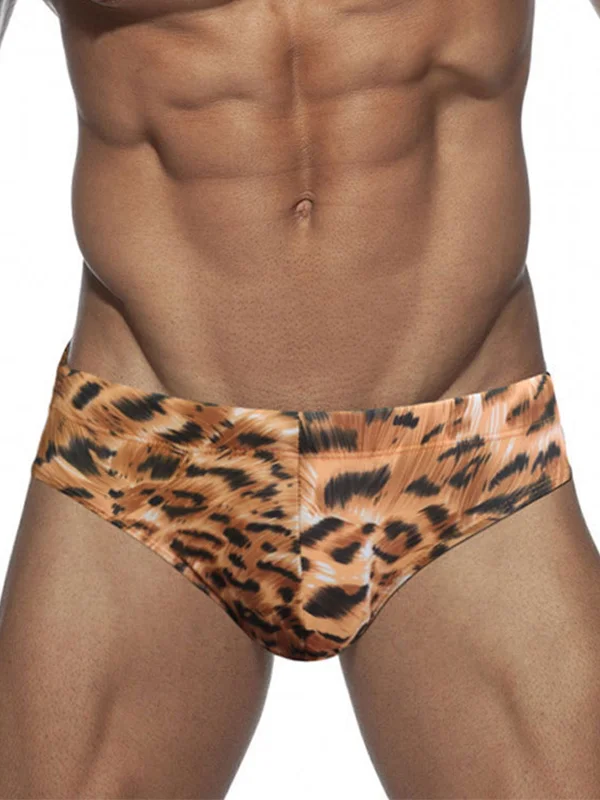 Leopard-print Stripes Trunks