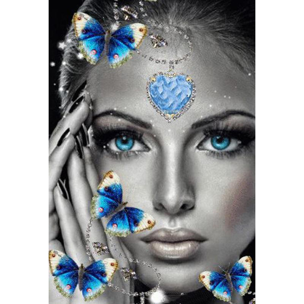 

40*50CM-Woman Rhinestone-Round Drill Diamond Painting, 501 Original
