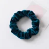 10PCS Plain Color Velvet Hair Band Scrunchies