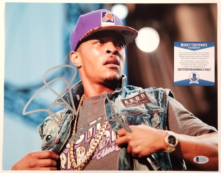 T.I. Clifford Harris Jr. Signed 11x14 Photo Poster painting #9 Hip Hop/ Rapper ~ Beckett BAS COA