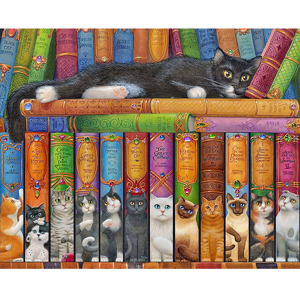 

Cute Cat - Round Drill Diamond Painting - 40*30CM, 501 Original