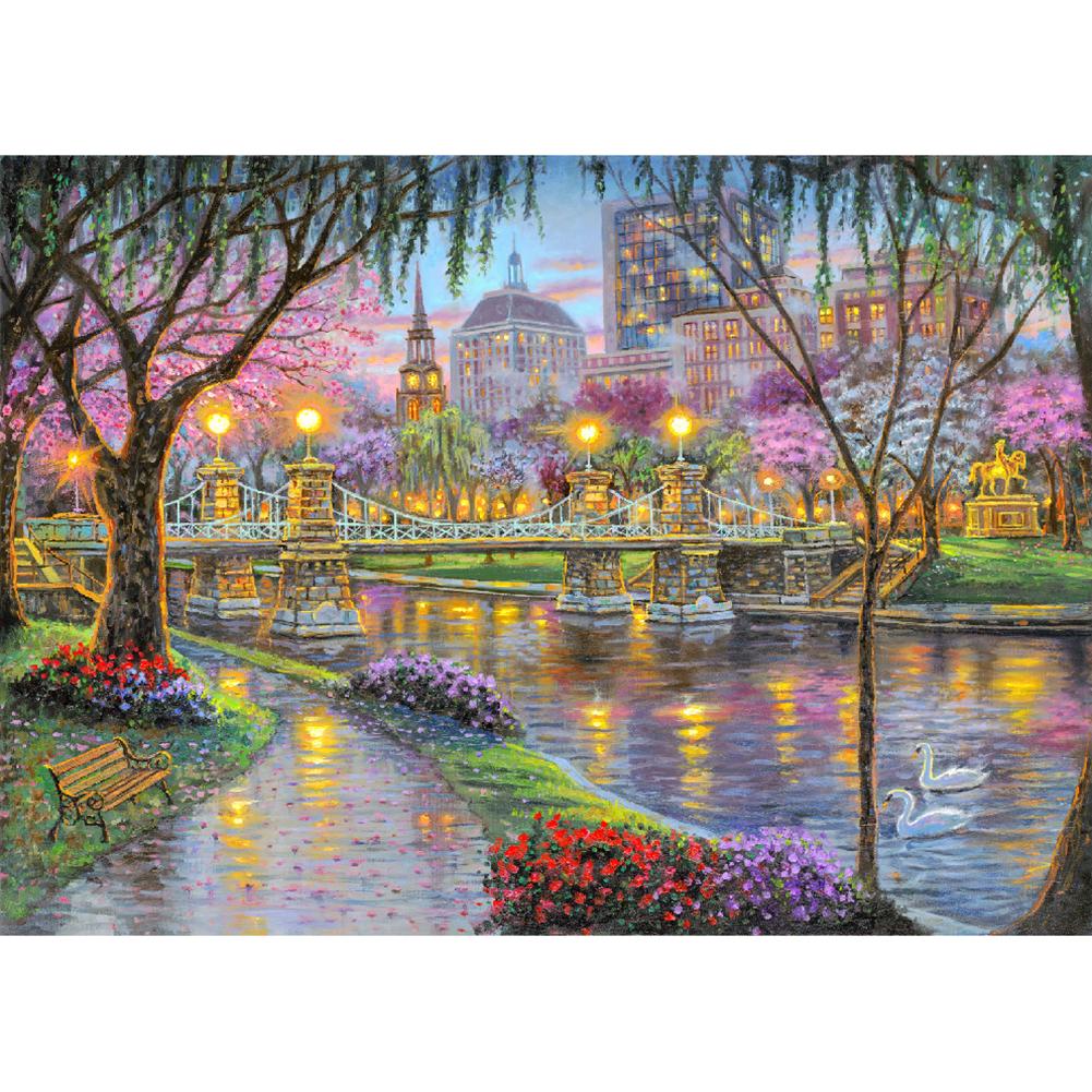 

Lighting Bridge - Round Drill Diamond Painting - 30x40cm, 501 Original