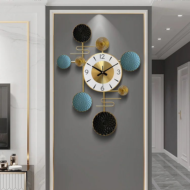 Homemys Nordic Wind 3D Metallic Geometric Circle Home Wall Decorative Art