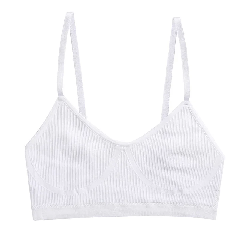 Women Seamless Crop Tops Tube Top Female Streetwear Backless Sexy Camisole Sports Lingerie Bra Crop Top Fashion Top Tank Femme
