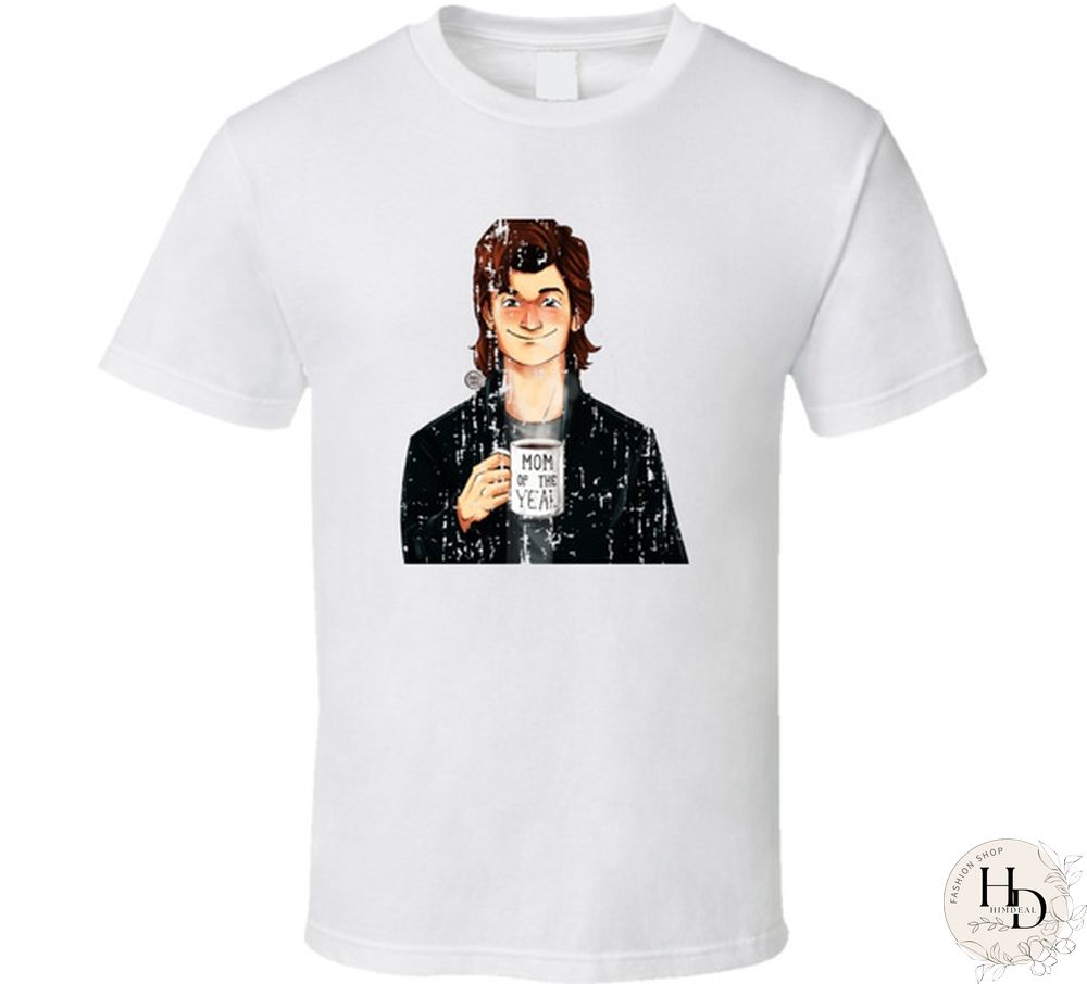 Stranger Things Tv Show Steve Character Trending Worn Look T Shirt