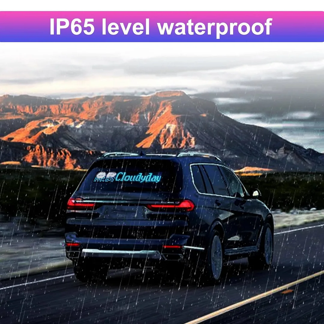 Car LED flexible full-color smart car sticker display