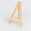 10 Pack | 5" Natural Mini DIY Tabletop Wooden Display Easel Stands, Rustic Place Card Table Number Holders