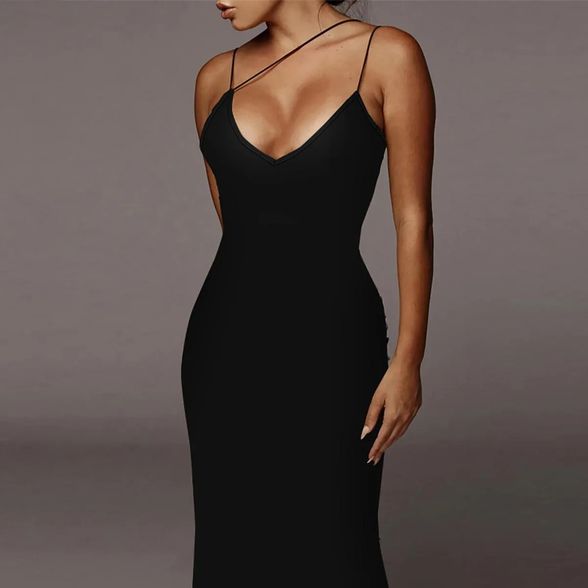 Women's All Over Leopard Print Asymmetrical Cami Dress, Elegant Sleeveless Spaghetti Strap Bodycon Fit Dress for Party Club Night Out, Fashion Chic Sundress, Ladies Summer Clothes, Midi Dress, Womenswear (Light&thin fabic) Women's All Over Leopard Print Asymmetrical Cami Dress, Elegant Sleeveless Spaghetti Strap Bodycon Fit Dress for Party Club Night Out, Fashion Chic Sundress, Ladies Summer Clothes, Midi Dress, Womenswear (Light&thin fabic)