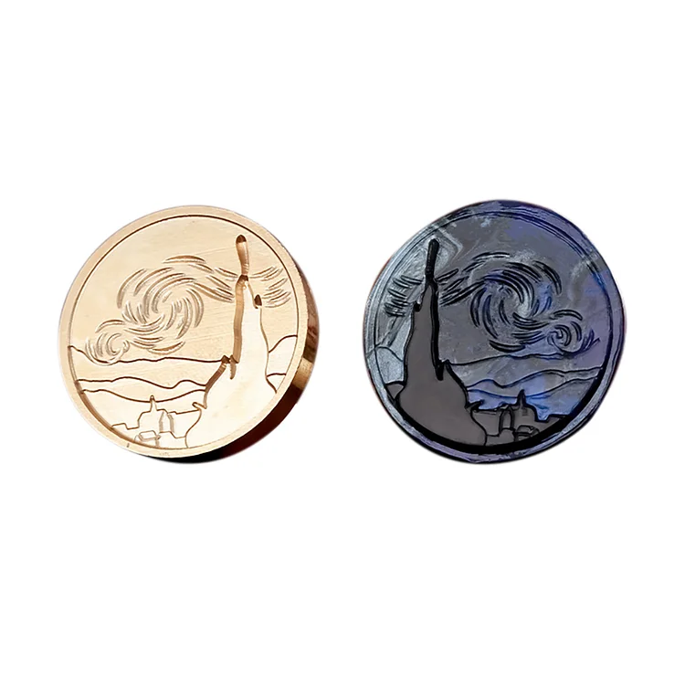 Diy Fire Lacquer Round Sealing Wax Stamp Head gbfke