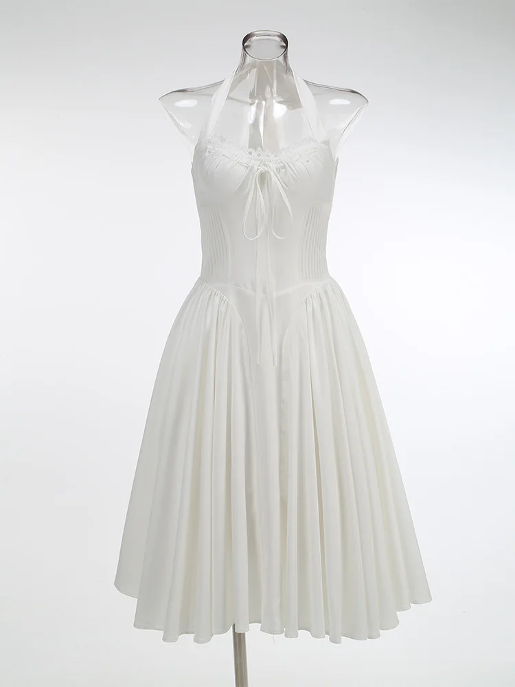 Brownm New High-End Women's Sexy Hanging Neck Broken Dress Dress Dress Dress Dress Dress Dress
