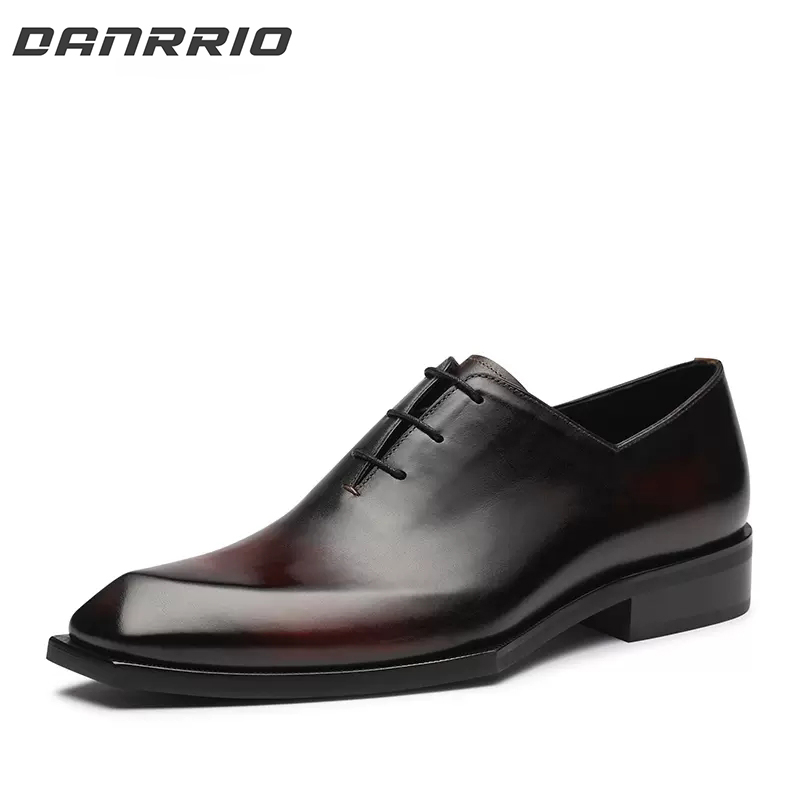 Handmade Custom Cowhide Leather Sole Oxford Shoes DANRRIO.COM DANRRIO