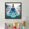 Beach Dress Girl-11CT Stamped Cross Stitch 40*40cm
