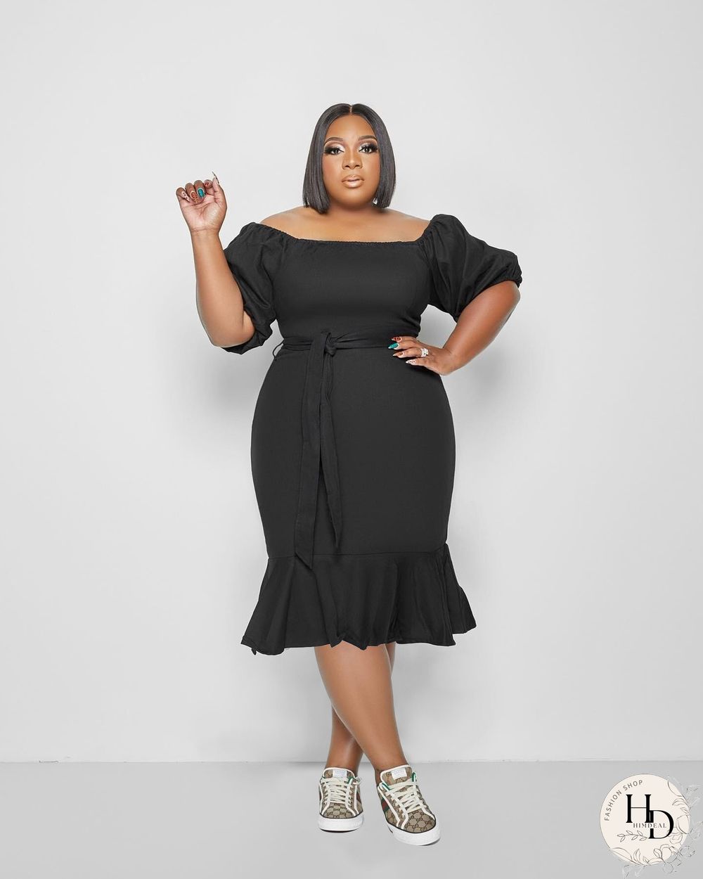 Cute Fishtail Dress Black Dresses