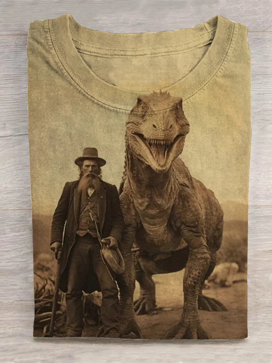 Old Cowboys and Dinosaurs T-shirt Eagerlys
