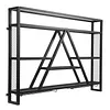 [US Local Warehouse] A-Line Bar Stand Wall Mounted Wine Rack Metal Bottle&Glass Holder Display Shelf