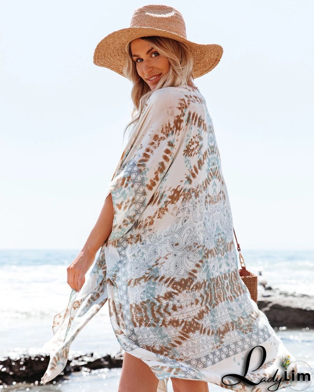 Fashion Floral Printed Sexy Beach Cover Up