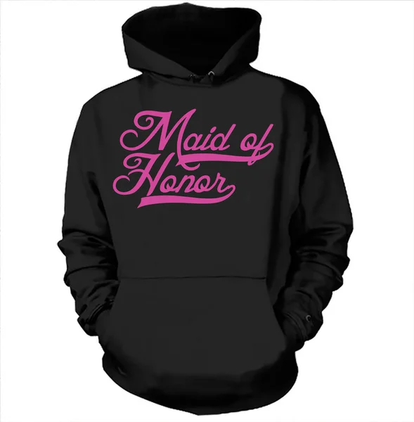 Maid Of Honor Hoodie Wedding Sweatshirt Gift For Maid Of Honor Bachelorette Party Hooded Sweater