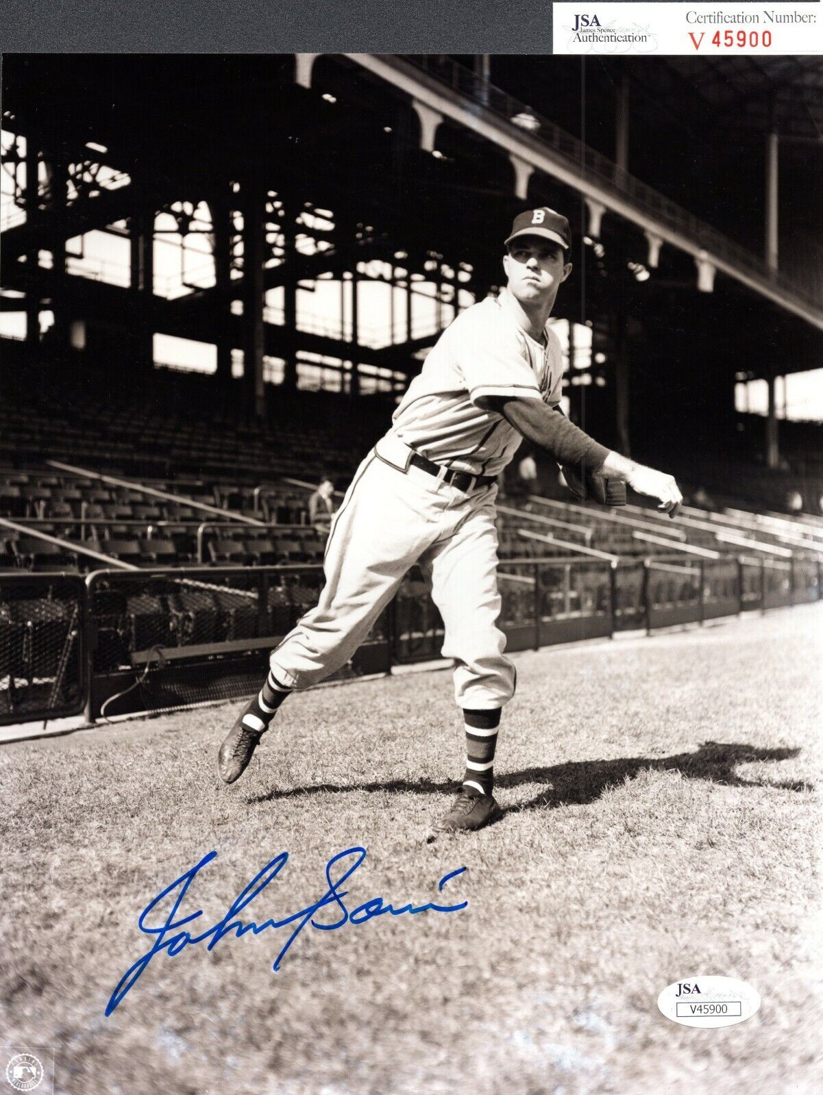 JSA Johnny Sain Autographed Signed AUTO 8x10 Photo Poster painting Boston Braves TRB 299