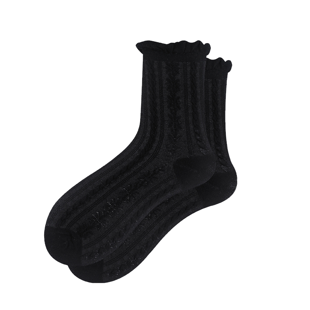 

British Style Stringy Selvedge Mid-Calf Length Socks For Women Cotton Socks, 501 Original