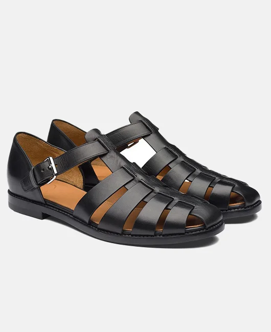 Casual Side Buckle Hollow Breathable Roman Sandals 