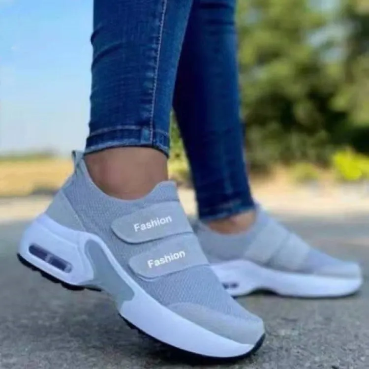 Chaussure Femme Platform Sneakers 2021 Fashion Casual Sports Shoes Women's Velcro Wedge Running Shoes Size 43 Zapatillas Mujer
