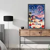 Diamond Painting -DIY Round Drill Independence Day Happy Fireworks(60*40CM)