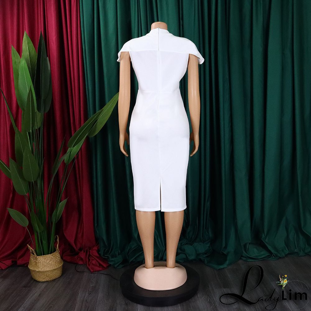 Ladies Africa Summer Elegant Short Sleeve Bodycon Dress