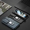 Applicable To Samsung Z Fold 5 Slide Rail Lens Cover Push Window 2-In-1 Ring Holder Folding Phone Case