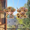 2Pcs DIY Sunflower Calf-Diamond Painting Pendant（Single-Sided)