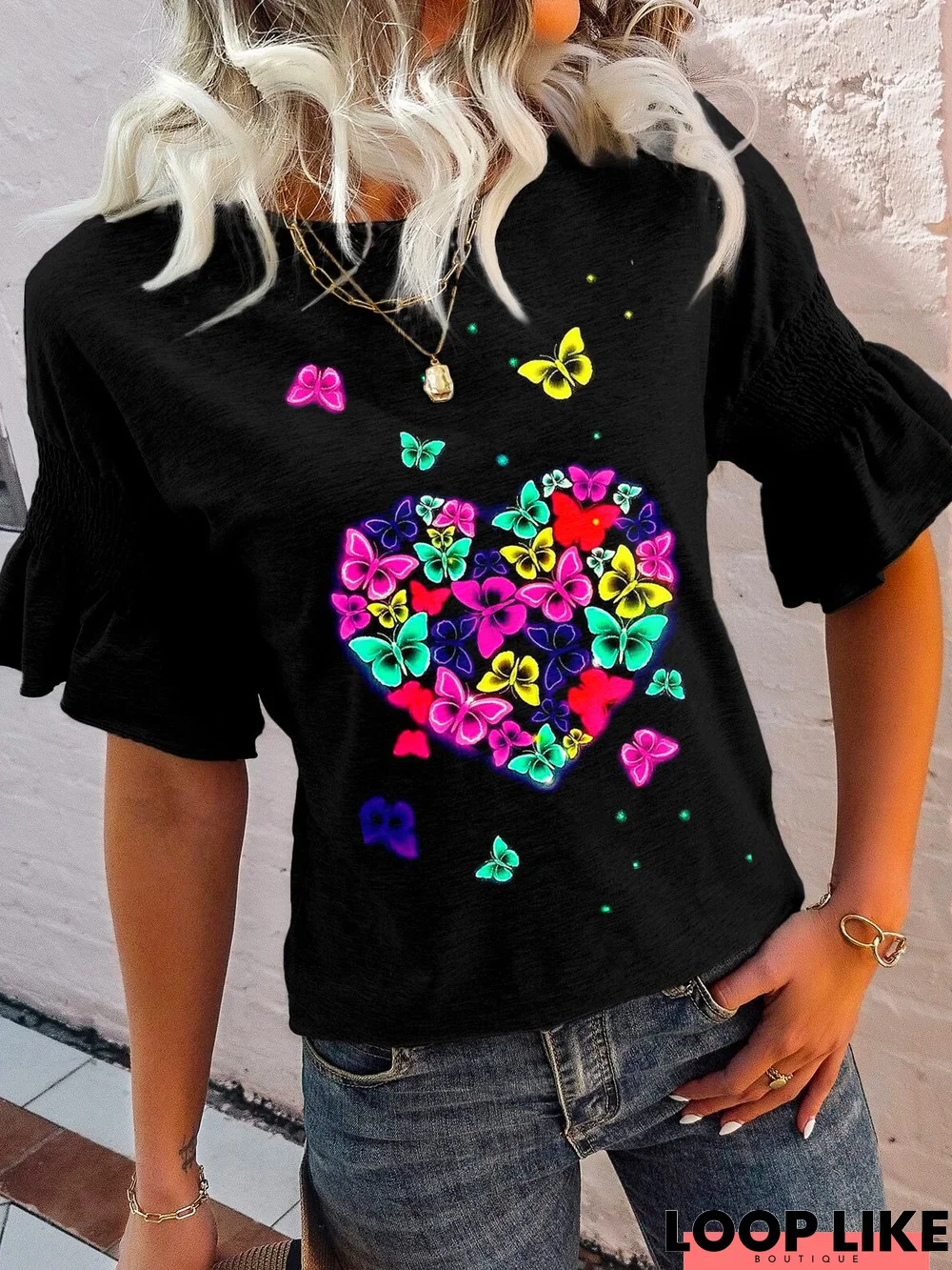 Casual Butterfly T-Shirt