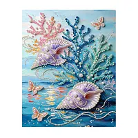 Underwater Seashell Butterfly - Pearls Painting