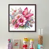 Petit Flower-Partial 11CT Stamped Cross Stitch Bead Embroidery 36*36cm/14.17*14.17in tapestrymarket