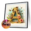 Diamond Painting -DIY Round Drill Letter A