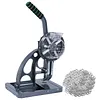 [US Local Warehouse] Semi Automatic Tarpaulin Eyelet Press with 5000Pcs Metal Eyelets 10mm Hand Press Eyelet Grommet Machine for Fabric Leather Banners DIY Projects