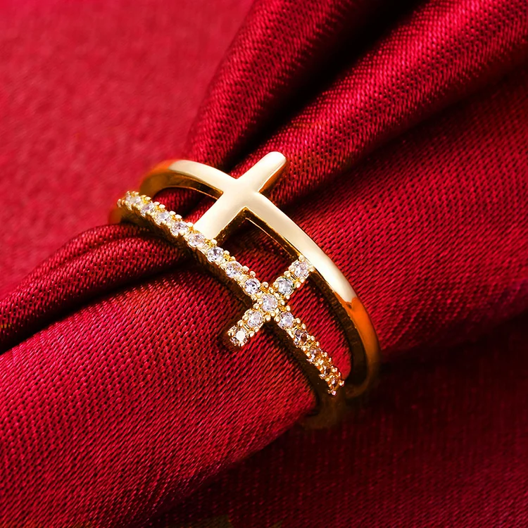For Daughter - Pray Through It Double Cross Ring