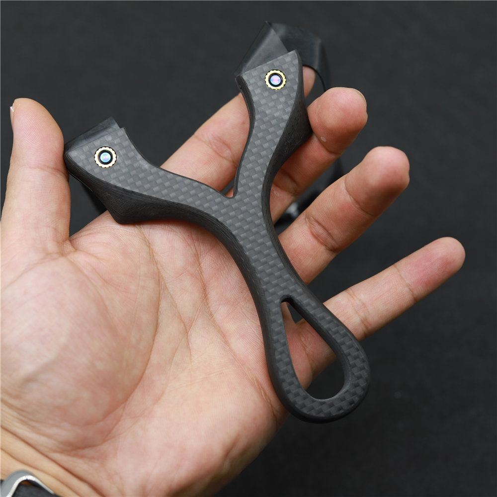 Snipersling slingshots: S-Pterosaur OTT Carbon Fiber Flat Slingshot With Clip Design, 100% Handmade Customization Acceptable