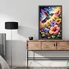 Flowers and Birds Full DIY 5D Round Drill Diamond Art Kits Large Size 40*60cm Diamond Dots Paintings Picture Arts Craft Diamond Crystal Rhinestones Painting Kits for Adults/Beginners Gift Home Decor