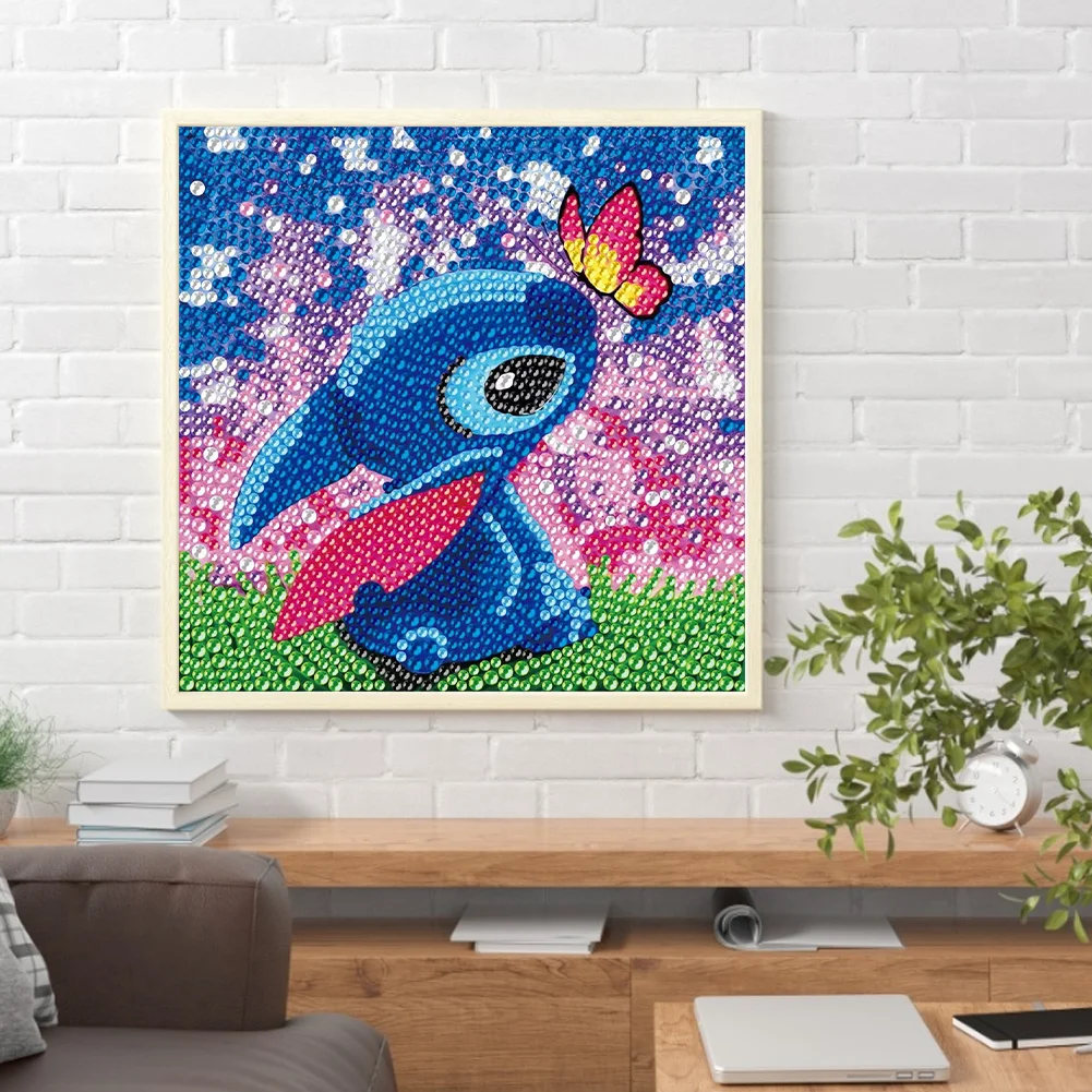 Diamond Painting - Full Crystal Rhinestone - Stitch(18*18cm)