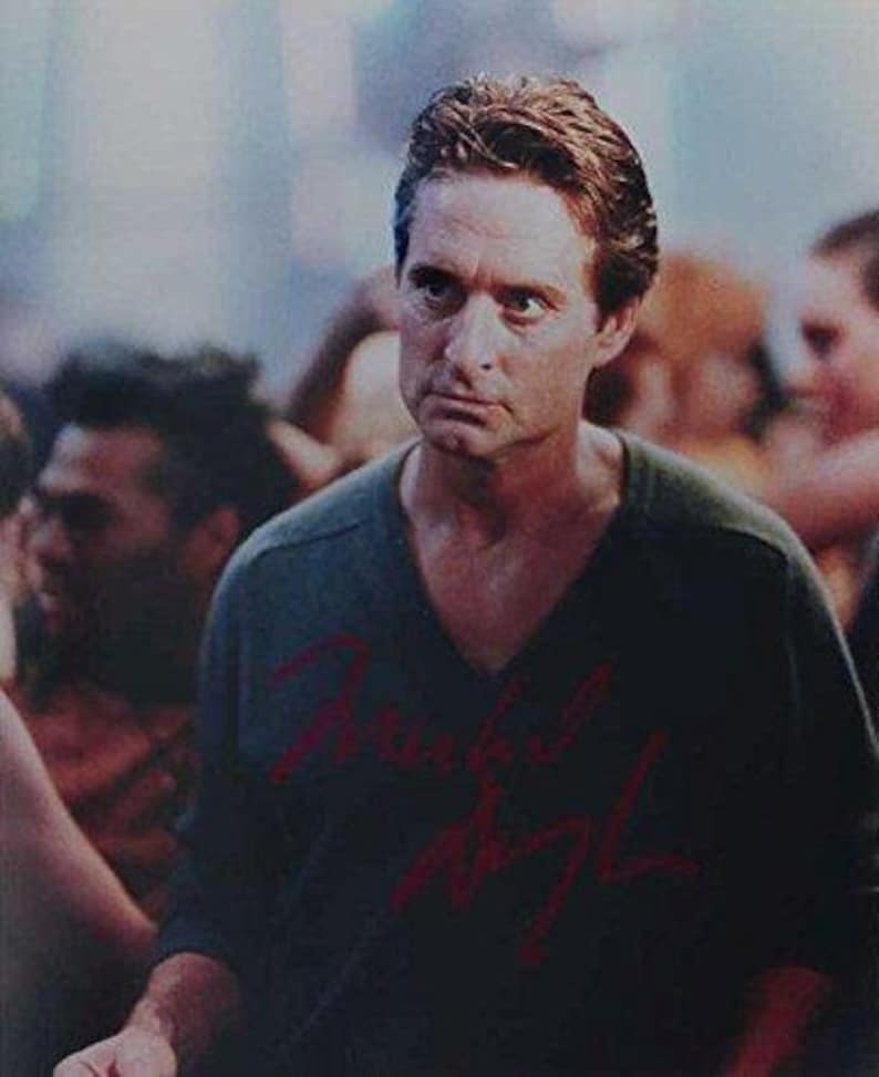 Michael Douglas Signed Autographed Basic Instinct