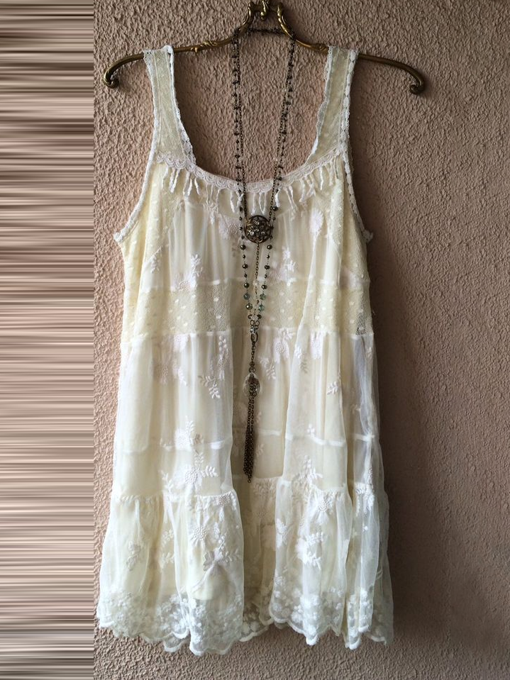 Women's Lace Surface Casual Linen Tank Top