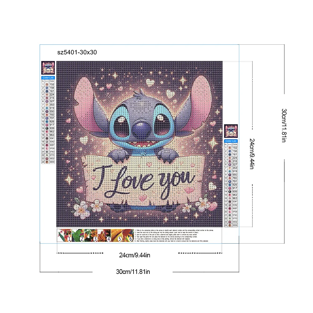 Diamond Painting - Full Round Drill - Stitch(Canvas|30*30cm)