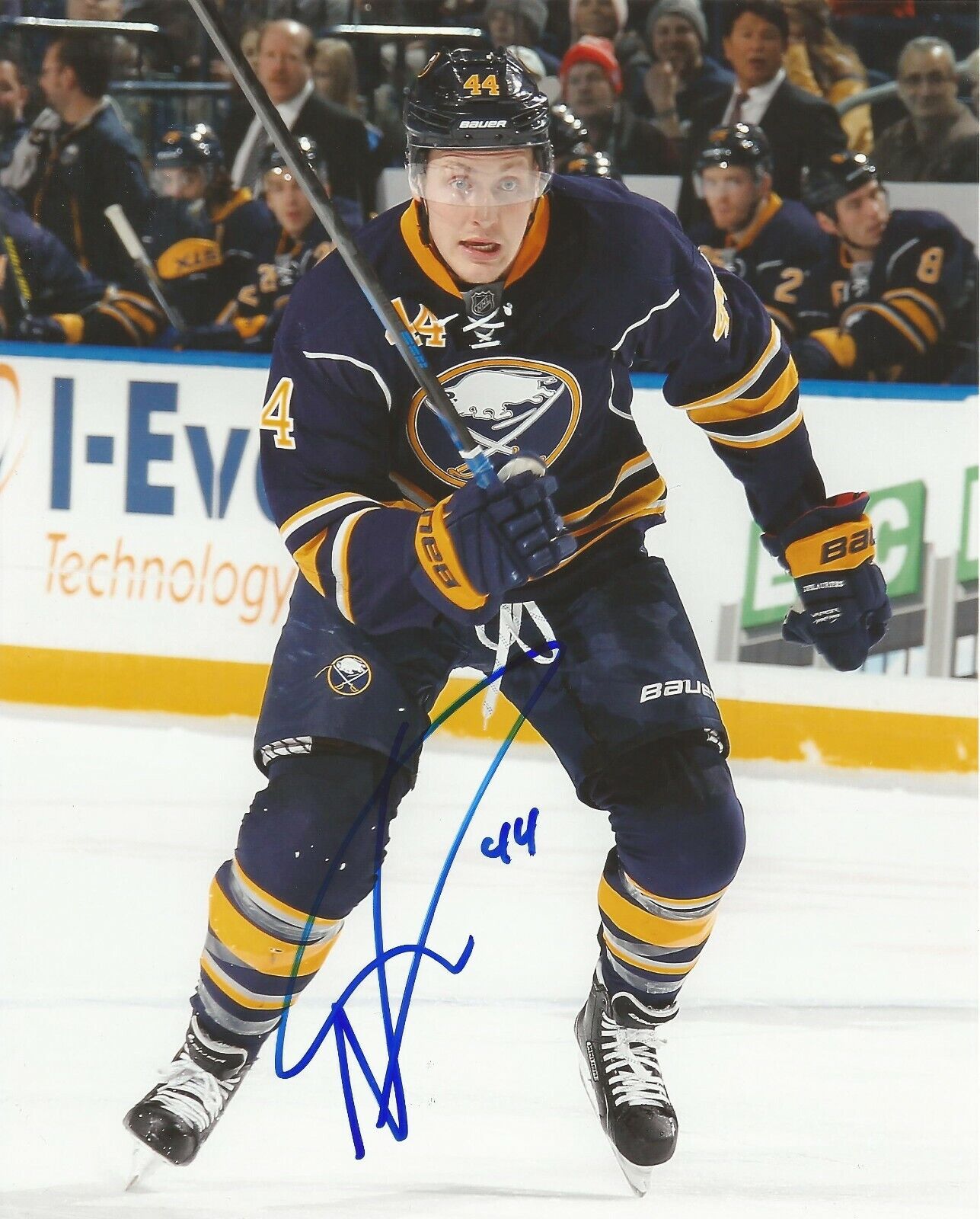 NICOLAS NIC DESLAURIERS SIGNED BUFFALO SABRES 8x10 Photo Poster painting #2 with w/COA