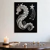 (30x40cm)Dragon DIY Pearl Painting Framed Grape Handmade Pearl Material Art Kit Living Room Decor