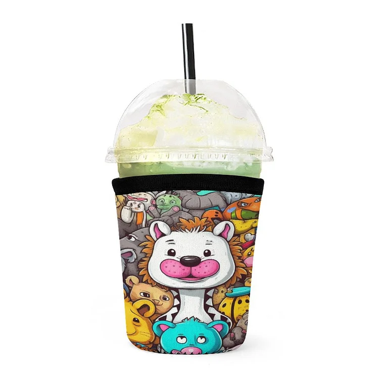 Cup Sleeve Pattern Animal Illustration  customized, personalized, gift