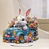 (US Only)Acrylic Special Shape Easter Egg Car Rabbit Diamond Painting Desktop Decors