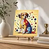 DIY Pre-Framed Dog Button Art Canvas Kit