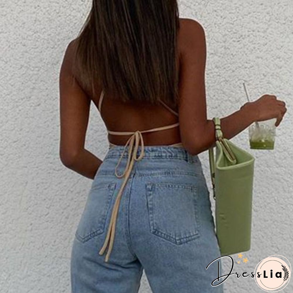 Sleeveless Chic Fashion Mesh Ruched Halter Bodysuit Women Female Tie Up Backless Body Suit Feminino Top Streetwear